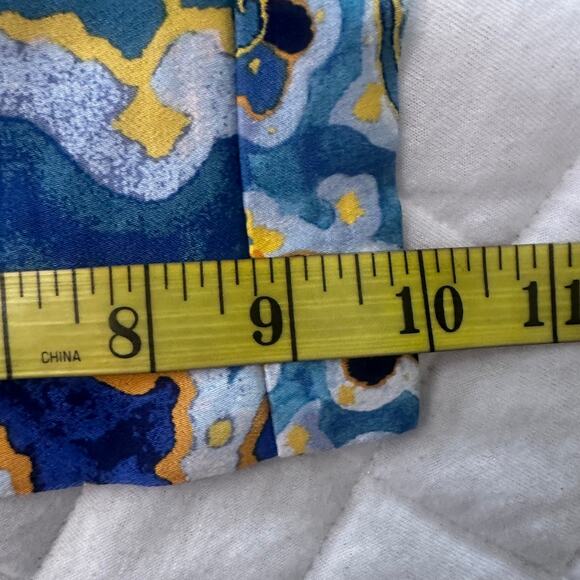 MAEVE ANTHROPOLOGIE Womens Pants 4 Rhiannon Satin Cropped Flare Bohemian Artsy - Picture 10 of 10